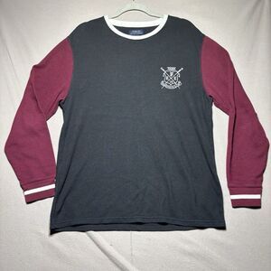 Polo Ralph Lauren Rowing Club Crest Waffle Knit Thermal Crew-Neck T-Shirt XL‎